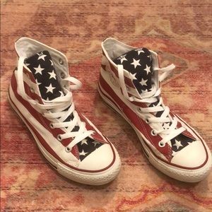 High top American flag converse